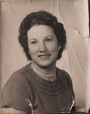 ancient damaged and torn photo