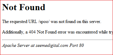 Page Not Found means Wasting Client Time